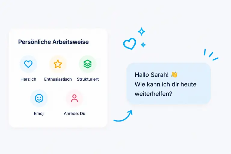 Einstellungen für die persönliche Arbeitsweise